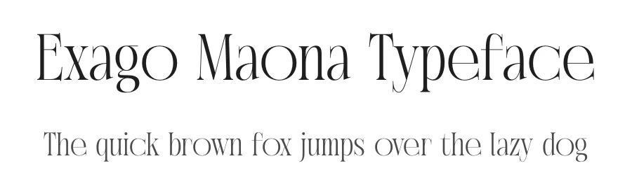 Exago Maona Typeface by timelesstype.co — Display Font