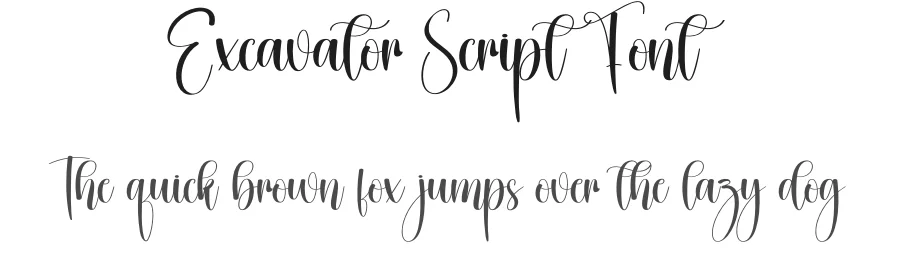 Excavator Script Font by creativeletter — Script Handwritten Font