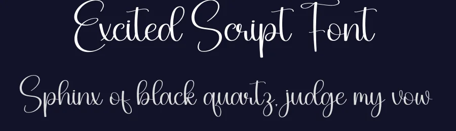 Excited Script Font by creativeletter — Script Handwritten Font — thumbnail 2
