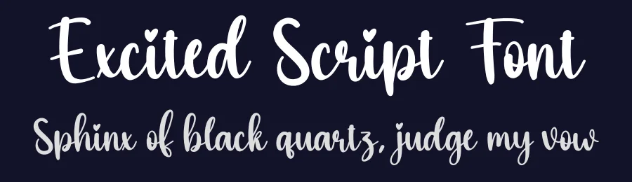 Excited Script Font by creativeletter — Script Handwritten Font — thumbnail 2