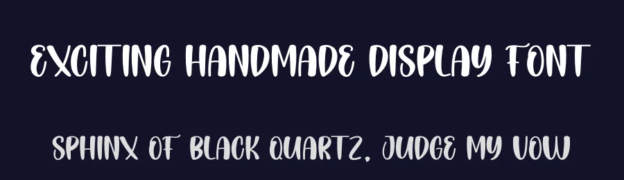 Exciting Handmade Display Font by creativeletter — Display Font — thumbnail 2
