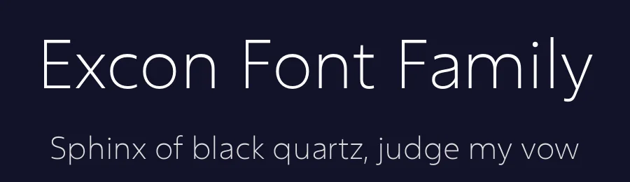 Excon Font Family by Indian Type Foundry — Sans Serif Font — thumbnail 2