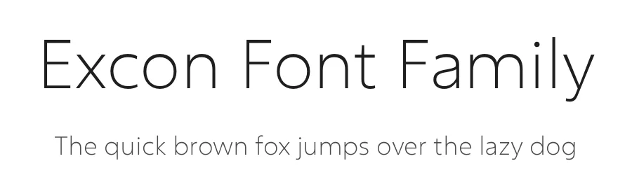 Excon Font Family by Indian Type Foundry — Sans Serif Font