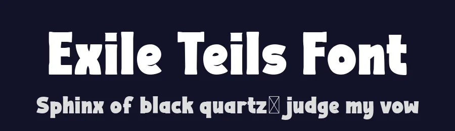Exile Teils Font by productype — Decorative Font — thumbnail 2