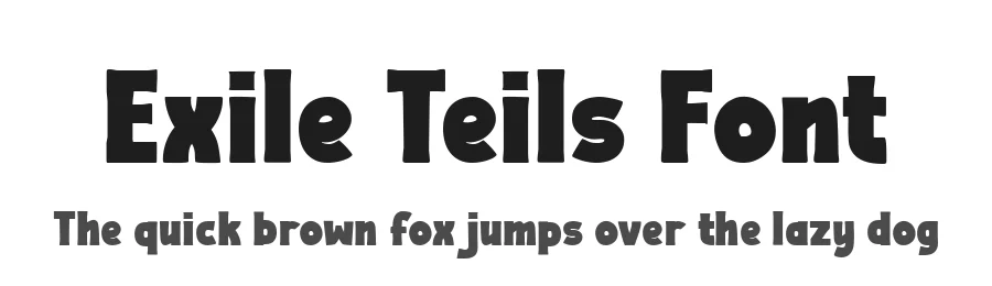 Exile Teils Font by productype — Decorative Font