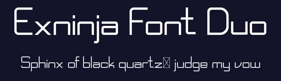 Exninja Font Duo by edricstudio — Sans Serif Font — thumbnail 2