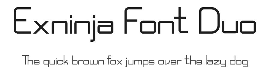 Exninja Font Duo by edricstudio — Sans Serif Font