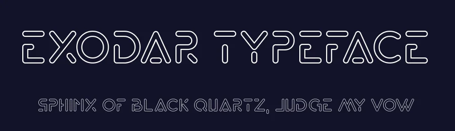 Exodar Typeface by Rometheme — Sans Serif Font — thumbnail 2