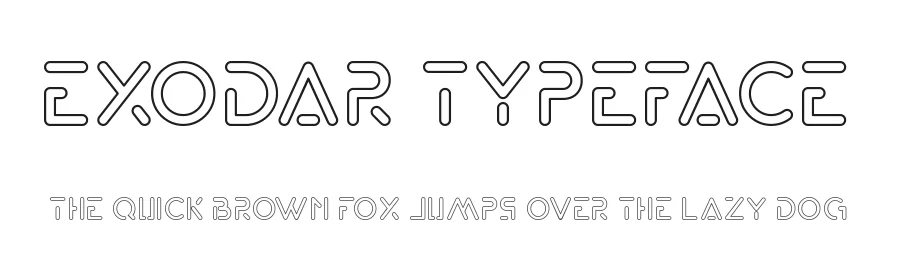 Exodar Typeface by Rometheme — Sans Serif Font