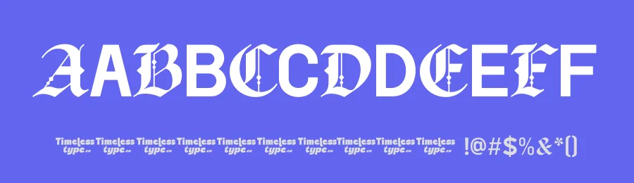 Exodus – Blackletter Display Font by timelesstype.co — Blackletter Font — thumbnail 3