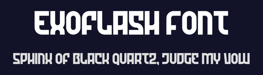 Exoflash Font by Designed by figuree — Display Font — thumbnail 2
