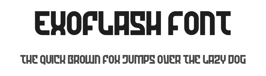 Exoflash Font by Designed by figuree β Display Font