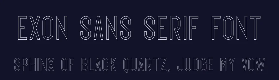 Exon Sans Serif Font by ari — Display Font — thumbnail 2