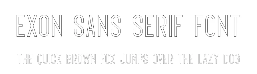 Exon Sans Serif Font by ari — Display Font