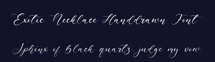 Exotic Necklace Handdrawn Font by balpirick — Script Handwritten Font — thumbnail 2