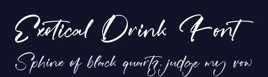 Exotical Drink Font by stylishtype.co — Script Handwritten Font — thumbnail 2