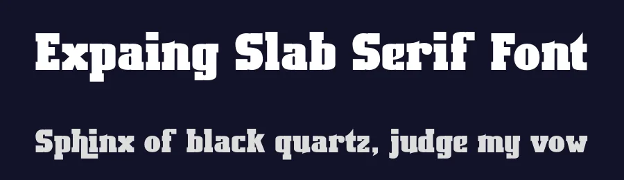Expaing Slab Serif Font by teguh pranata — Slab Serif Font — thumbnail 2