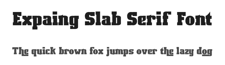 Expaing Slab Serif Font by teguh pranata — Slab Serif Font