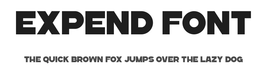 Expend Font by Marvadesign — Display Font