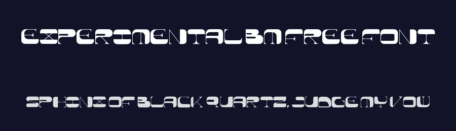 Experimental BM Free Font by posters.blumoo — Display Font — thumbnail 2