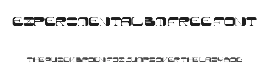 Experimental BM Free Font by posters.blumoo — Display Font