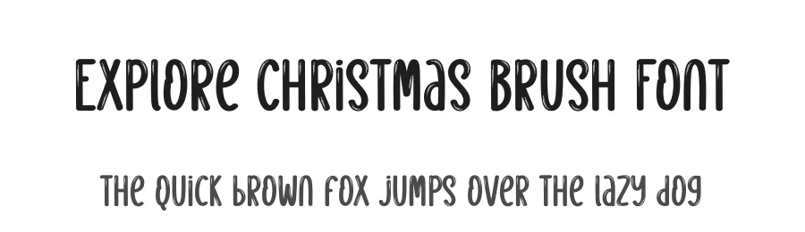 Explore Christmas Brush Font by creativeletter — Script Handwritten Font