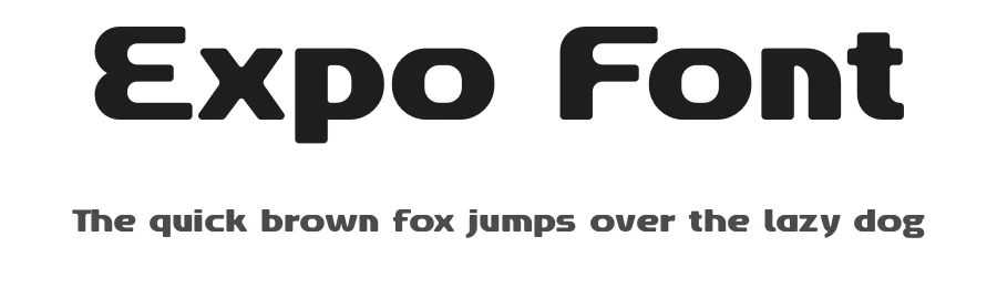 Expo Font by DonMarciano — Sans Serif Font