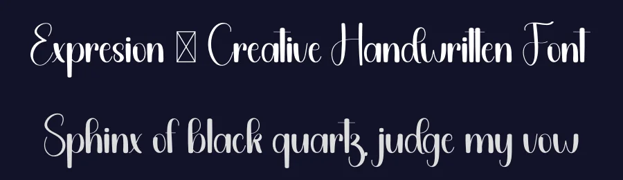 Expresion – Creative Handwritten Font by freshtypeink — Display Font — thumbnail 2