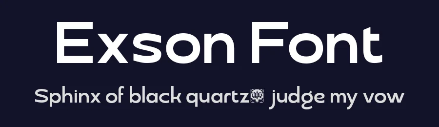 Exson Font by burntilldead — Sans Serif Font — thumbnail 2