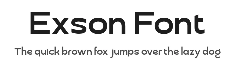 Exson Font by burntilldead — Sans Serif Font