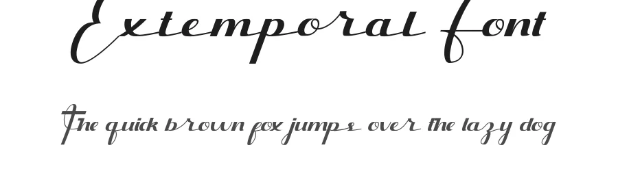 Extemporal Font by VinType — Script Handwritten Font