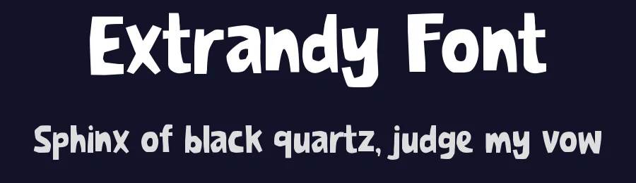 Extrandy Font by Rautan Studio — Decorative Font — thumbnail 2