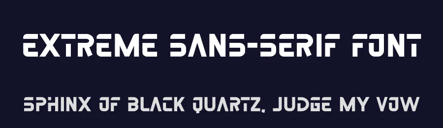 Extreme Sans-Serif Font by freshtypeink — Display Font — thumbnail 2