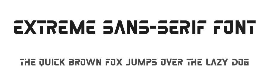 Extreme Sans-Serif Font by freshtypeink — Display Font