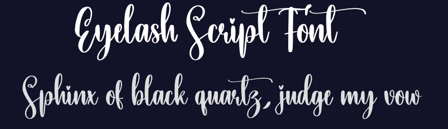 Eyelash Script Font by creativeletter — Script Handwritten Font — thumbnail 2
