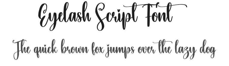 Eyelash Script Font by creativeletter — Script Handwritten Font