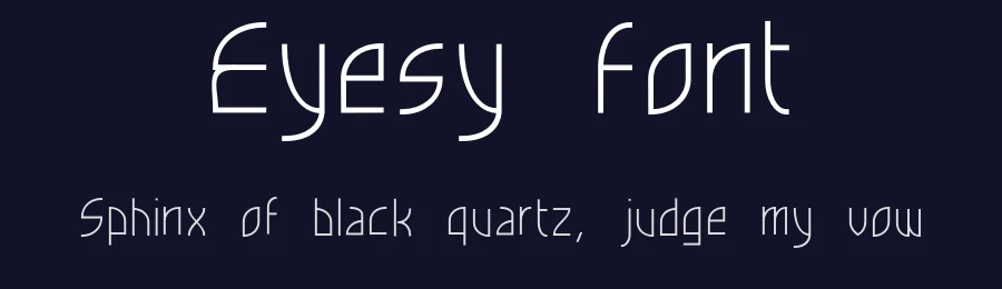 Eyesy Font by freefontsfamily — Display Font — thumbnail 2