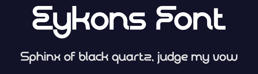 Eykons Font by roomspace.cl — Display Font — thumbnail 2