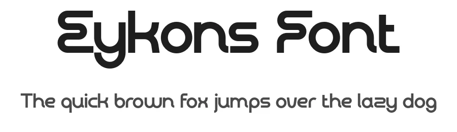 Eykons Font by roomspace.cl — Display Font