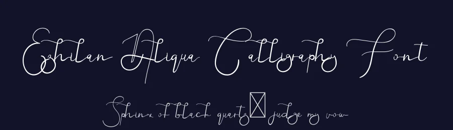 Ezhilan Aliqua Calligraphy Font by edricstudio — Script Handwritten Font — thumbnail 2