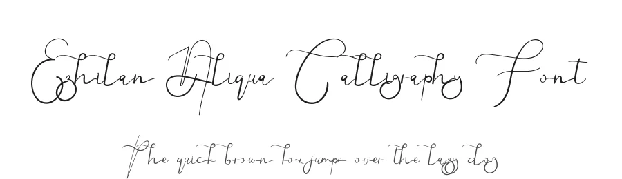 Ezhilan Aliqua Calligraphy Font by edricstudio — Script Handwritten Font