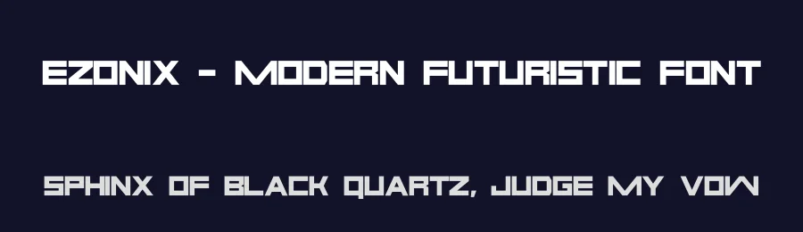 Ezonix – Modern Futuristic Font by NuType — Display Font — thumbnail 2
