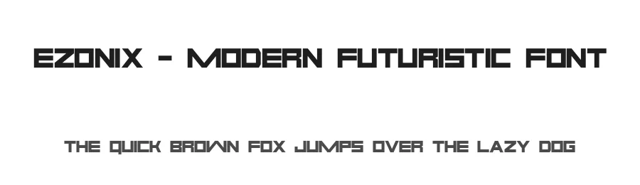 Ezonix – Modern Futuristic Font by NuType — Display Font