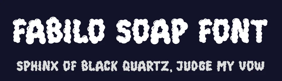 Fabilo Soap Font by Denustudios — Decorative Font — thumbnail 2
