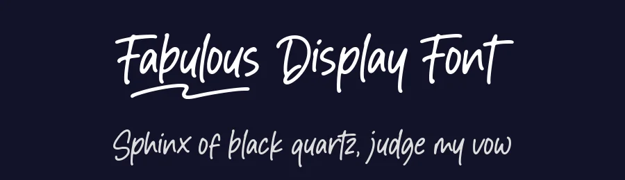 Fabulous Display Font by AesthericaStudio — Script Handwritten Font — thumbnail 2