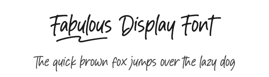 Fabulous Display Font by AesthericaStudio — Script Handwritten Font
