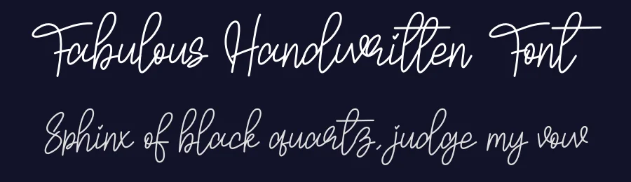 Fabulous Handwritten Font by creativeletter — Script Handwritten Font — thumbnail 2