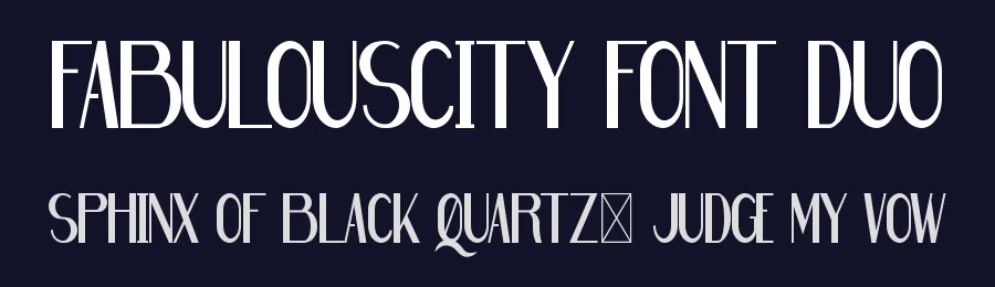 Fabulouscity Font Duo by nihstudio — Sans Serif Font — thumbnail 2