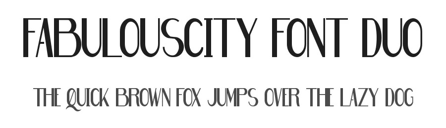 Fabulouscity Font Duo by nihstudio — Sans Serif Font