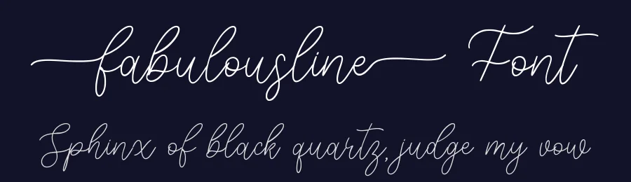 Fabulousline Font by qwrtype — Script Handwritten Font — thumbnail 2